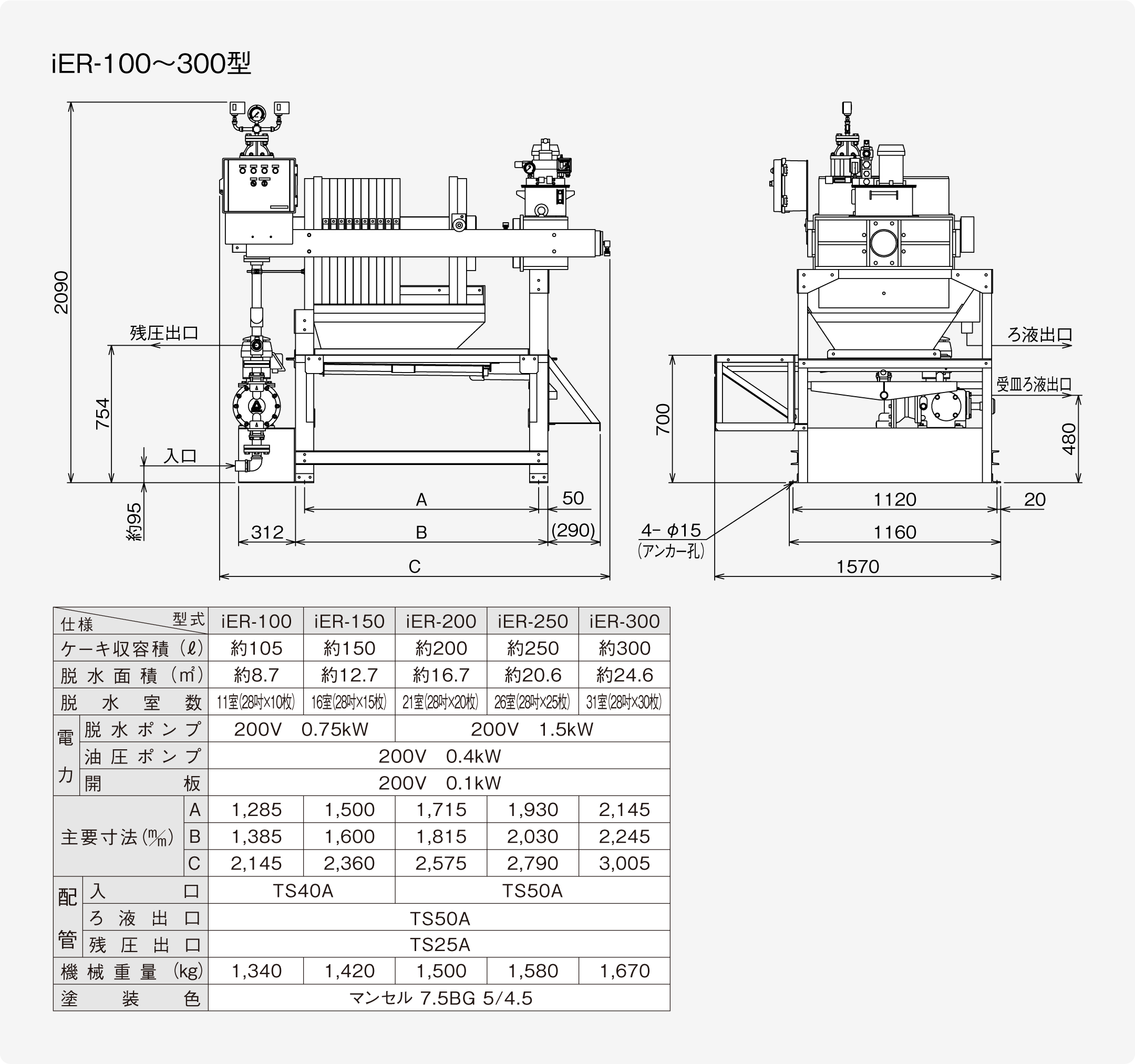 JE フィルター iER型